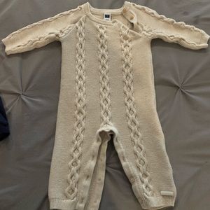 Janie and Jack cable knit onesie
